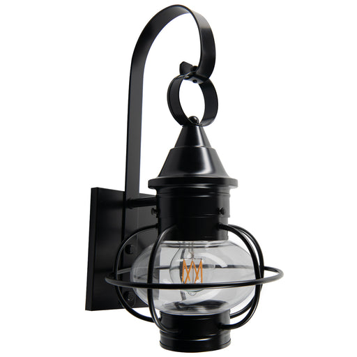 Norwell Lighting - 1713-BL-CL - One Light Outdoor Wall Mount - American Onion - Black