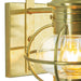 Norwell Lighting - 1713-SB-CL - One Light Outdoor Wall Mount - American Onion - Satin Brass