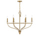 Savoy House - 1-1823-6-320 - Six Light Chandelier - Charter - Warm Brass and Rope