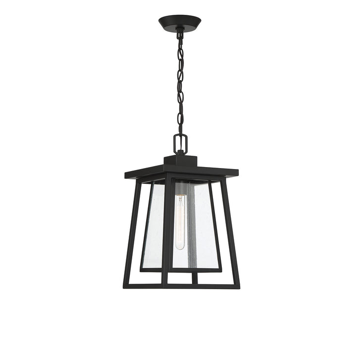 Savoy House - 5-2025-BK - One Light Outdoor Hanging Lantern - Denver - Matte Black