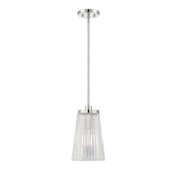 Savoy House - 7-1742-1-109 - One Light Pendant - Chantilly - Polished Nickel