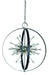 Framburg - L1108 BN/MBLACK - Eight Light Chandelier - Nucleus - Brushed Nickel with Matte Black Accents
