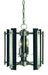 Framburg - L1061 BN/MBLACK - Four Light Dual Mount - Bucolic - Brushed Nickel with Matte Black Accents