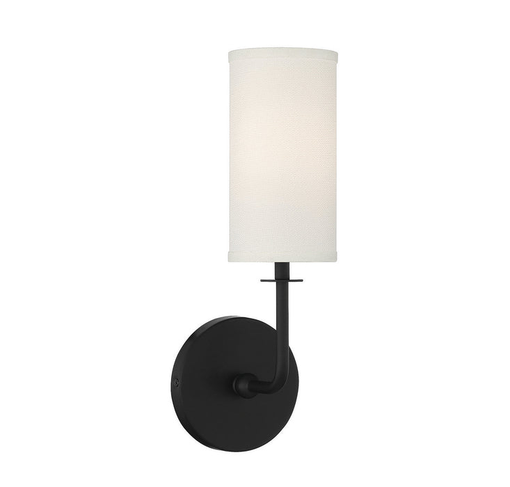 Savoy House - 9-1755-1-89 - One Light Wall Sconce - Powell - Matte Black