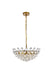 Elegant Lighting - 1104D18BR - Five Light Pendant - Emilia - Brass