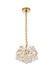 Elegant Lighting - 1106D12BR - Three Light Pendant - Savannah - Brass