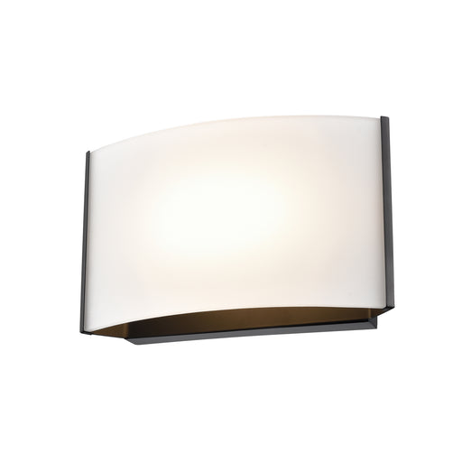 DVI Lighting - DVP1700EB-OP - LED Wall Sconce - Vanguard CCT - Ebony with Half Opal Glass