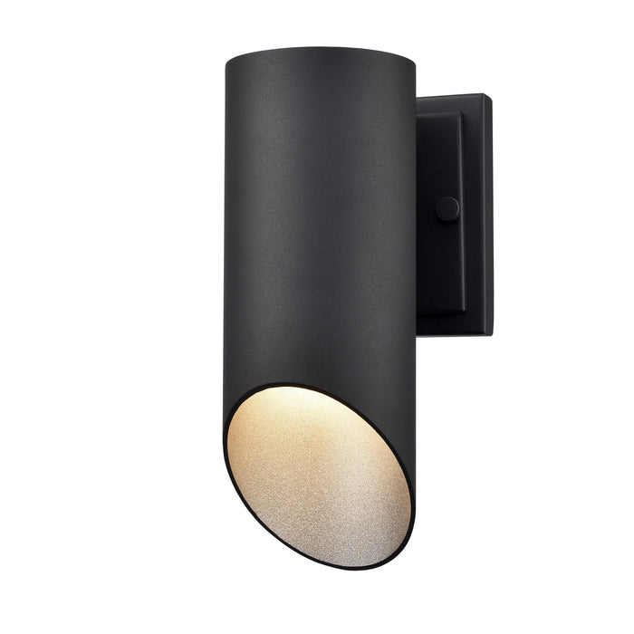 DVI Lighting - DVP43070SS+BK - One Light Wall Sconce - Brecon Outdoor - Stainless Steel and Black