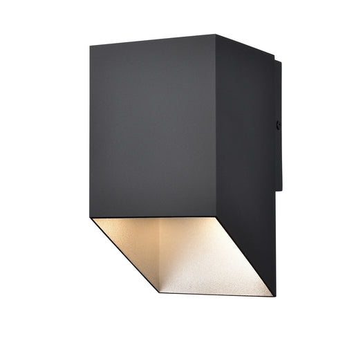 DVI Lighting - DVP43080SS+BK - One Light Wall Sconce - Brecon Outdoor - Stainless Steel and Black