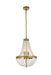 Elegant Lighting - 1113D14BR - Five Light Pendant - Valeria - Brass