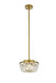 Elegant Lighting - 1114D10BR - Three Light Pendant - Gianna - Brass