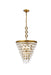 Elegant Lighting - 1219D18BR/RC - Five Light Pendant - Nordic - Brass And Clear