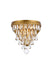 Elegant Lighting - 1219W9BR/RC - One Light Wall Sconce - Nordic - Brass And Clear