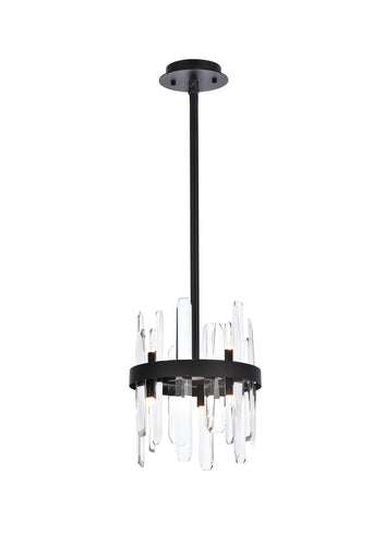 Serena Six Light Pendant Black