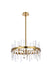 Elegant Lighting - 2200D20SG - Ten Light Pendant - Serena - Satin Gold