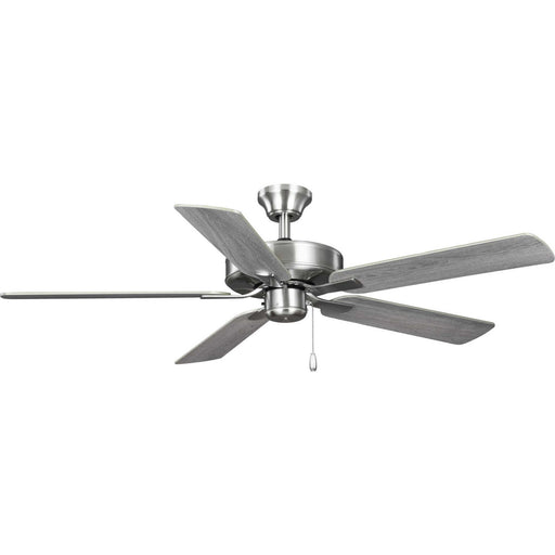 Progress Lighting - P250080-009 - 52``Ceiling Fan - AirPro Builder Fan - Brushed Nickel