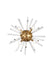 Elegant Lighting - 2502W18SG - Four Light Wall Sconce - Sienna - Gold