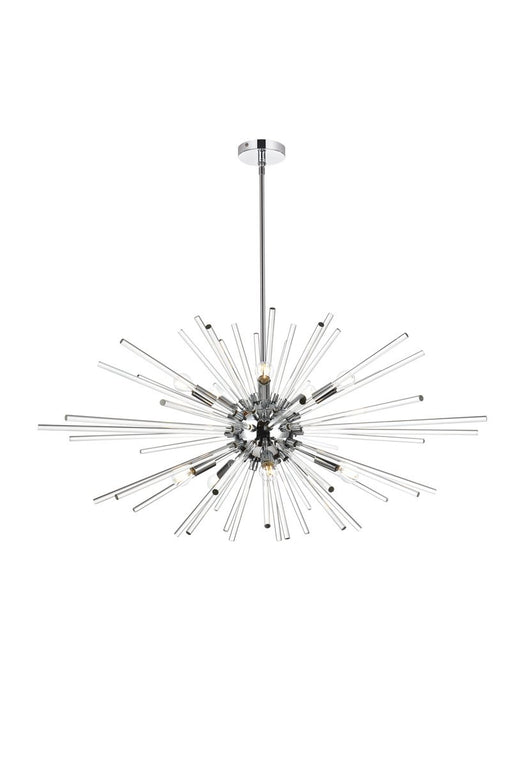 Elegant Lighting - 2502D42C - Ten Light Pendant - Sienna - Chrome