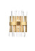 Elegant Lighting - 6200W8SG - Two Light Bath Sconce - Serephina - Satin Gold