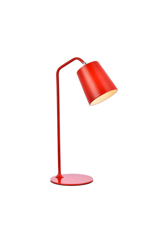 Elegant Lighting - LD2366RED - One Light Table Lamp - Leroy - Red
