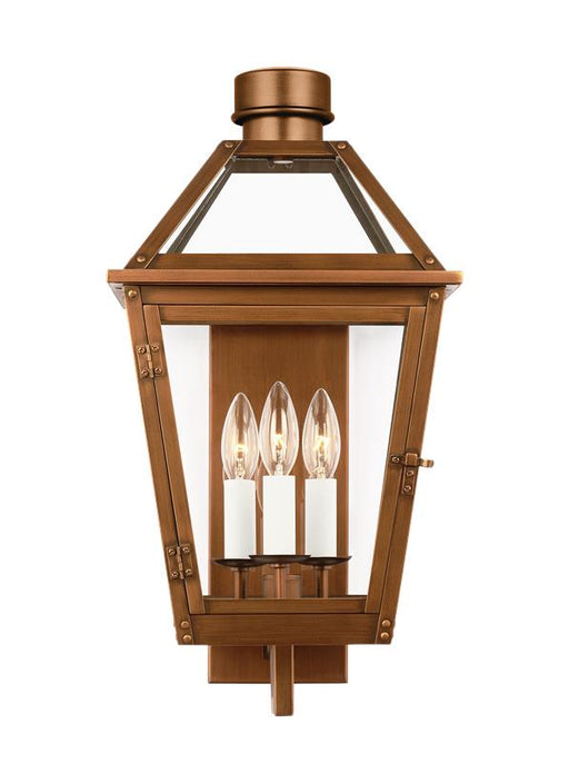 Generation Lighting - CO1383NCP - Three Light Wall Lantern - Hyannis - Natural Copper