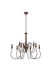 Elegant Lighting - LD7045D30WOK - Nine Light Pendant - Flynx - Weathered Oak