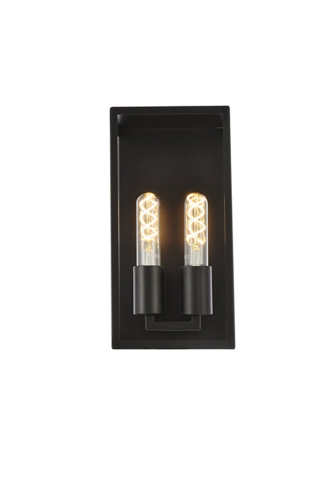 Elegant Lighting - LD7055W6BK - Two Light Wall Sconce - Voir - Black