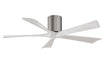 Matthews Fan Company - IR5H-BP-MWH-52 - 52``Ceiling Fan - Irene - Brushed Pewter