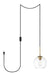Elegant Lighting - LDPG2206BR - One Light Plug in Pendant - Baxter - Brass