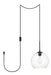 Elegant Lighting - LDPG2212BK - One Light Plug in Pendant - Baxter - Black