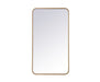 Elegant Lighting - MR802036BR - Mirror - Evermore - Brass