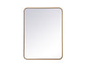 Elegant Lighting - MR802432BR - Mirror - Evermore - Brass
