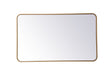 Elegant Lighting - MR802440BR - Mirror - Evermore - Brass