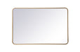 Elegant Lighting - MR802842BR - Mirror - Evermore - Brass