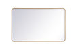 Elegant Lighting - MR803048BR - Mirror - Evermore - Brass