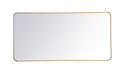 Elegant Lighting - MR803060BR - Mirror - Evermore - Brass