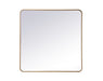 Elegant Lighting - MR803636BR - Mirror - Evermore - Brass