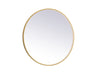Elegant Lighting - MRE6042BR - LED Mirror - Pier - Brass