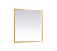 Elegant Lighting - MRE62736BR - LED Mirror - Pier - Brass