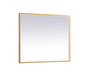 Elegant Lighting - MRE62740BR - LED Mirror - Pier - Brass