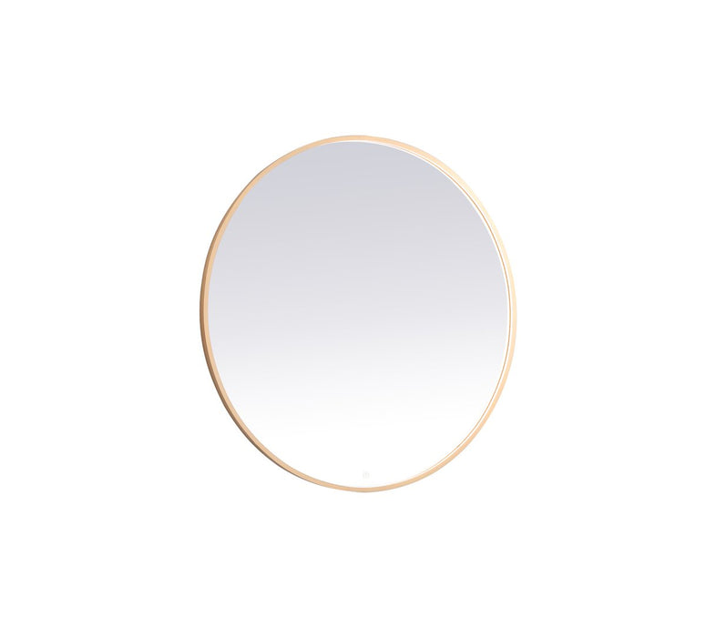 Elegant Lighting - MRE63040BR - LED Mirror - Pier - Brass