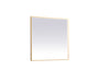 Elegant Lighting - MRE63636BR - LED Mirror - Pier - Brass