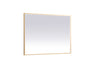 Elegant Lighting - MRE63648BR - LED Mirror - Pier - Brass