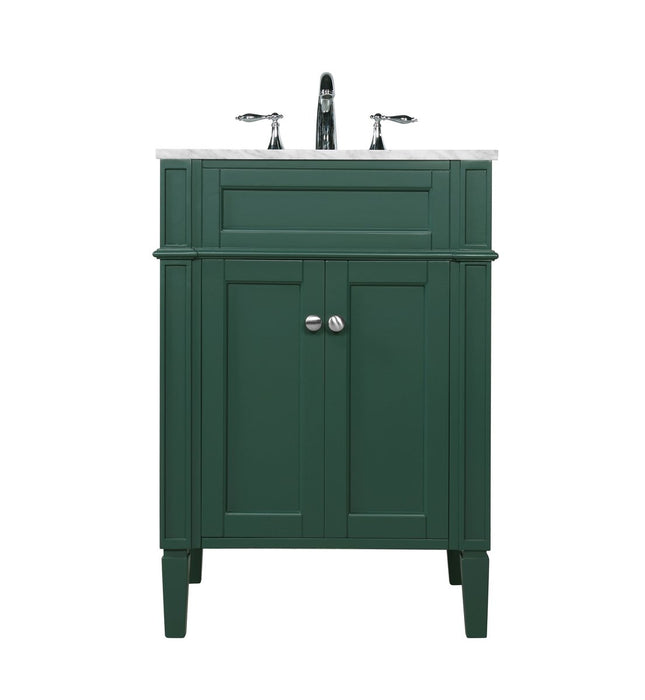 Elegant Lighting - VF12524GN - Single Bathroom Vanity - Park Avenue - Green