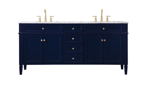 Elegant Lighting - VF12572DBL - Double Bathroom Vanity - Park Avenue - Blue