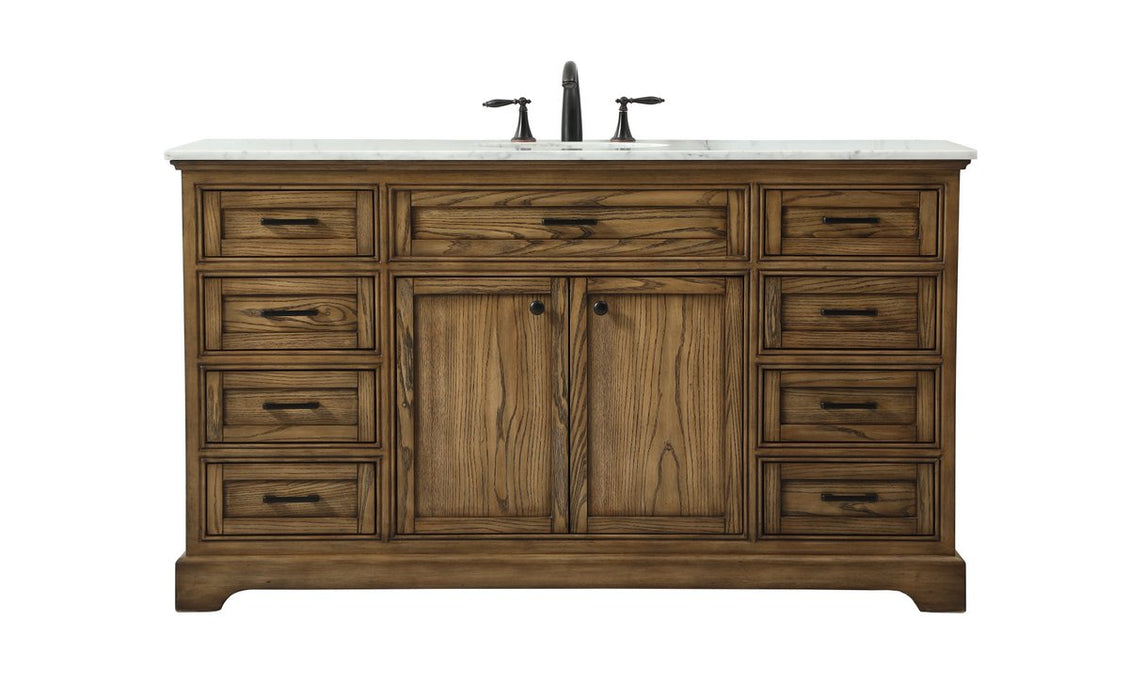 Elegant Lighting - VF15060DW - Single Bathroom Vanity - Americana - Driftwood