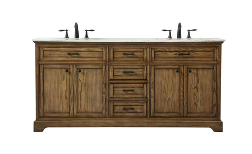 Elegant Lighting - VF15072DDW - Double Bathroom Vanity - Americana - Driftwood