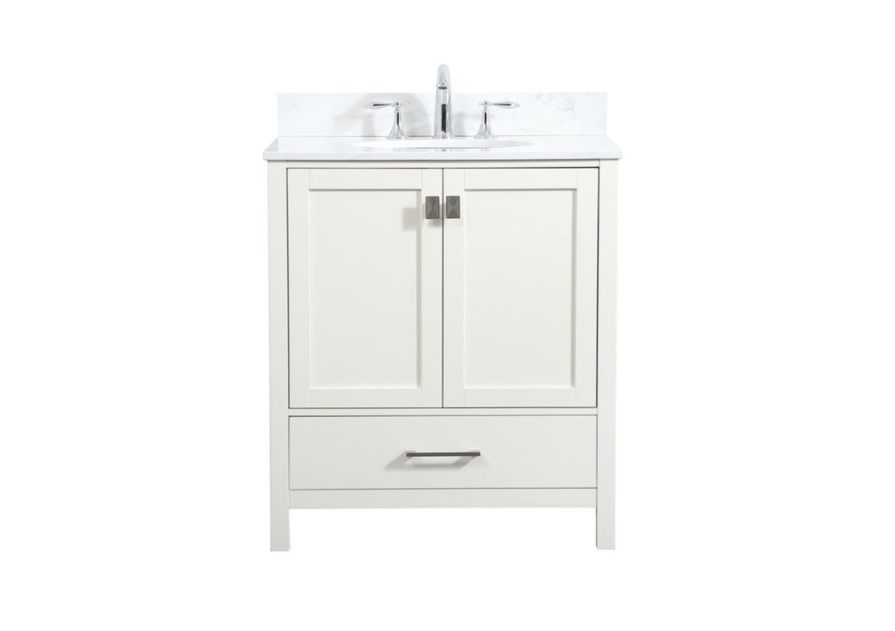 Elegant White - Vanity Sink Base Cabinet