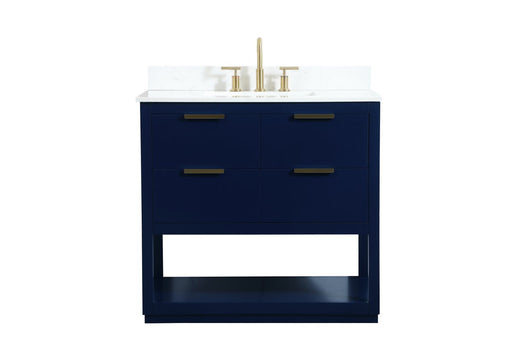 Elegant Lighting - VF19236BL-BS - Vanity Sink Set - Larkin - Blue