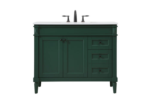 Elegant Lighting - VF31842GN - Single Bathroom Vanity - Bennett - Green